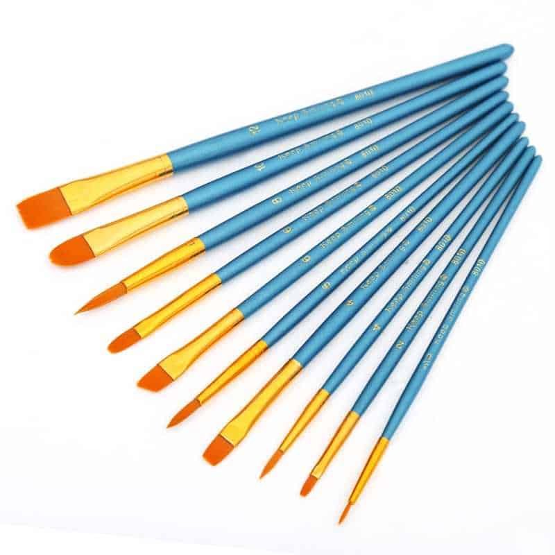 10Pcs/Set Gouache Paint Brushes 10Pcs/Set Gouache Paint Brushes