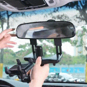 Rotatable And Retractable Car Phone Holder