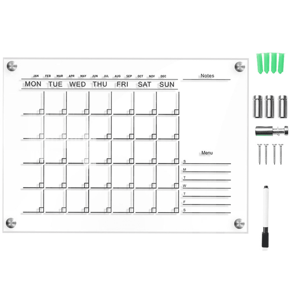 Acrylic Fridge Planner