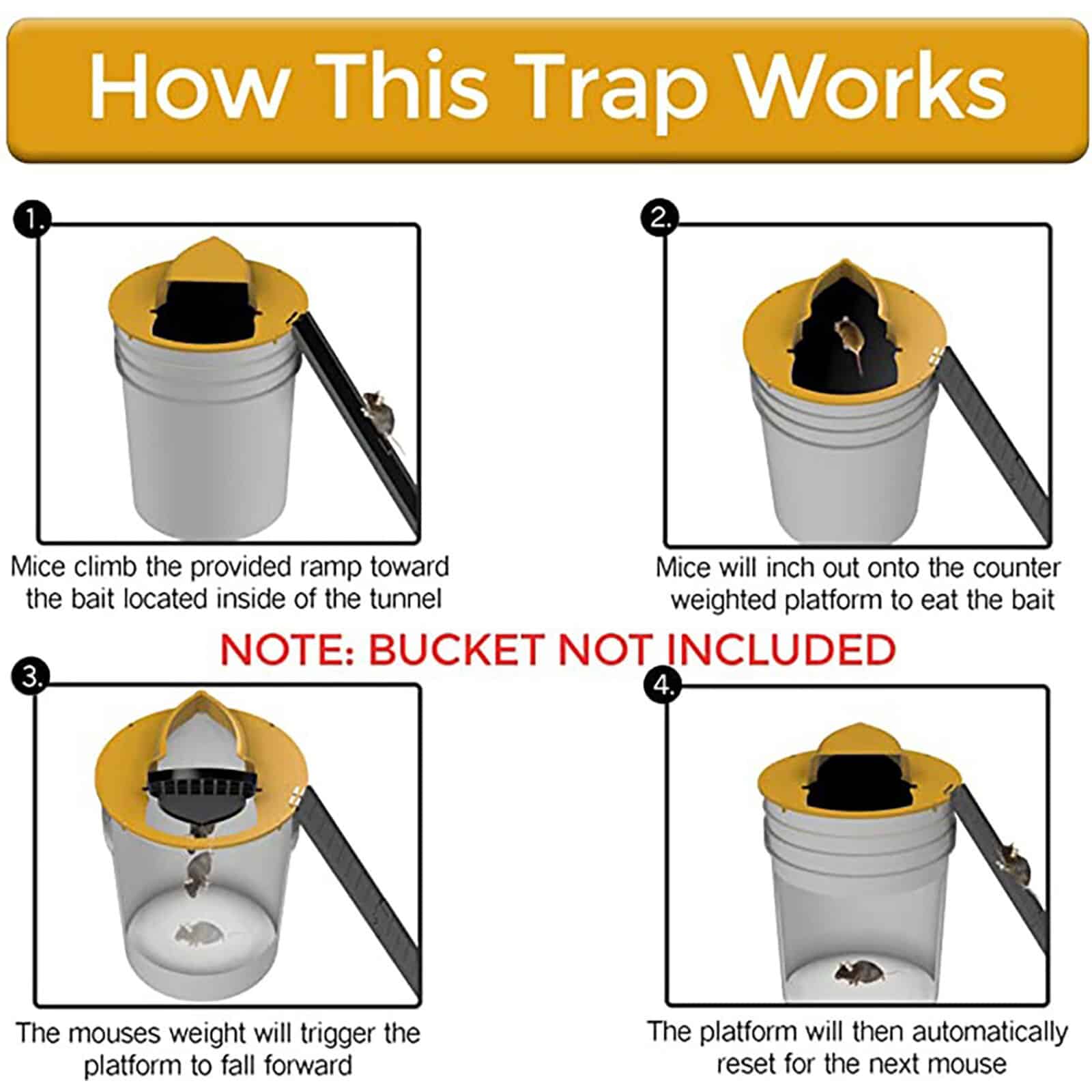 Drop In The Bucket Mouse Trap